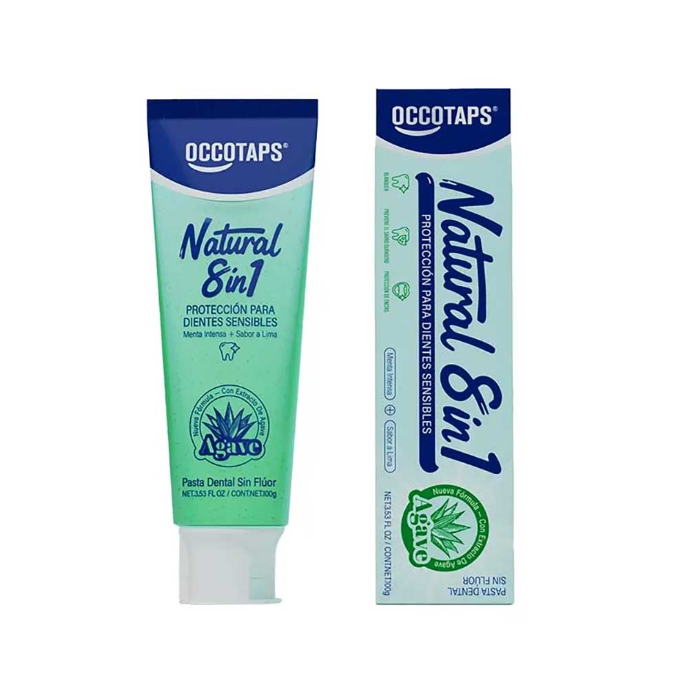 Pasta Dental Occotaps Con Agave Para Dientes Sensibles