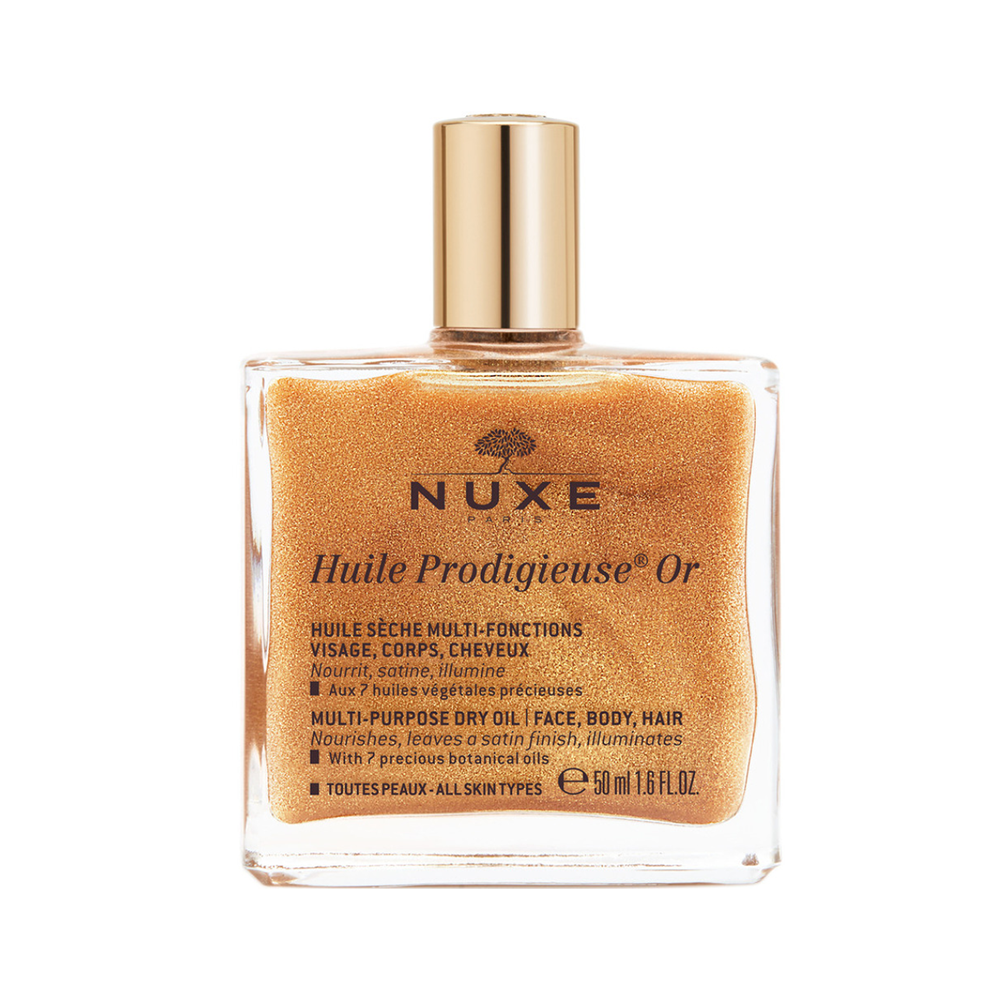 Nuxe Huile Prodigieuse o Aceite seco multiusos Brillo dorado