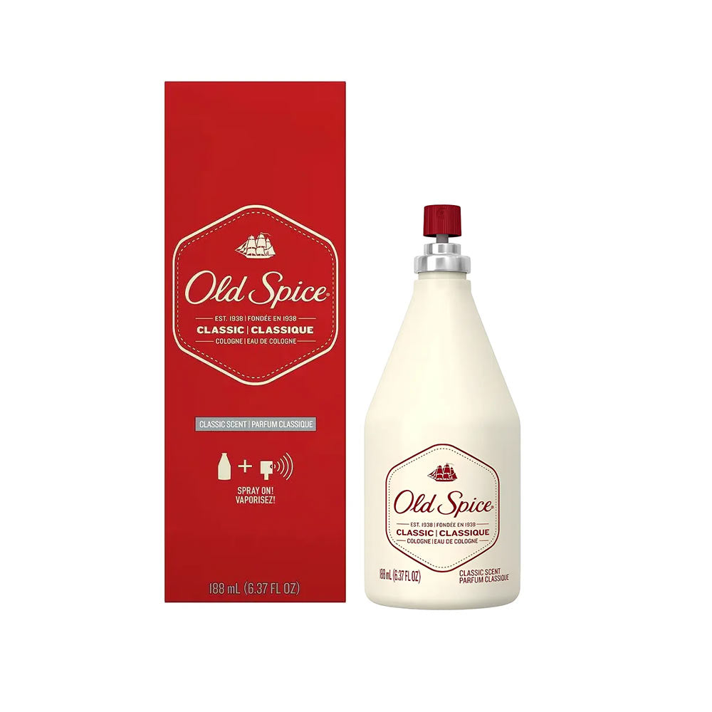 Colonia Old Spice Classic Original Spray 188 ml – Importada de Estados Unidos