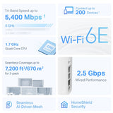 TP-Link Deco XE75 Pro AXE5400 WiFi 6E Mesh 3-Pack | 120V