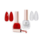 Pack AZUREBEAUTY Juego de esmalte de uñas Rojo-Blanco