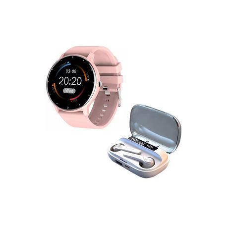 Pack Audifonos Lenovo True Wireless Bluetooth QT81 + Smartwatch Bluetooth ZL02 Sports Fitness