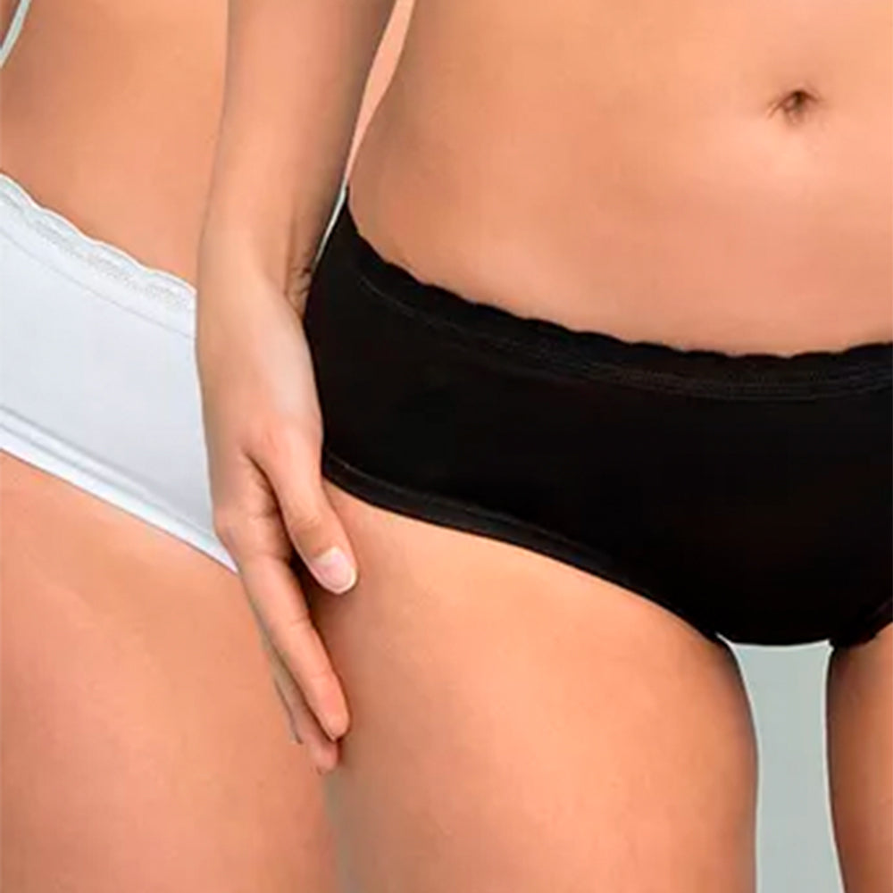 Pack 2 Pantaletas Intime Algodón Elasticado | Mujer | Suaves y Cómodas