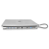 Hub USB-C JCPAL JCP6204 Ultra Slim Dock 10 Puertos Gris