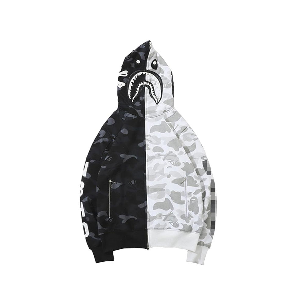 Poleron Hoodie Camuflaje capucha Tiburon