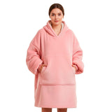 Maxi Polerón Manta Sherpa con Capucha | Chiporro Polar | Talla Única |