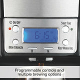 Cafetera Hamilton Beach 12 tazas, estación de preparación programable dispensadora Summit