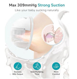 Extractor de leche manos libres Paruu P16, extractor de leche portátil