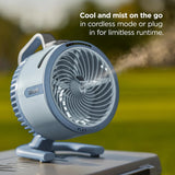 Ventilador portátil Shark FlexBreeze HydroGo con niebla para interiores y exteriores 110V