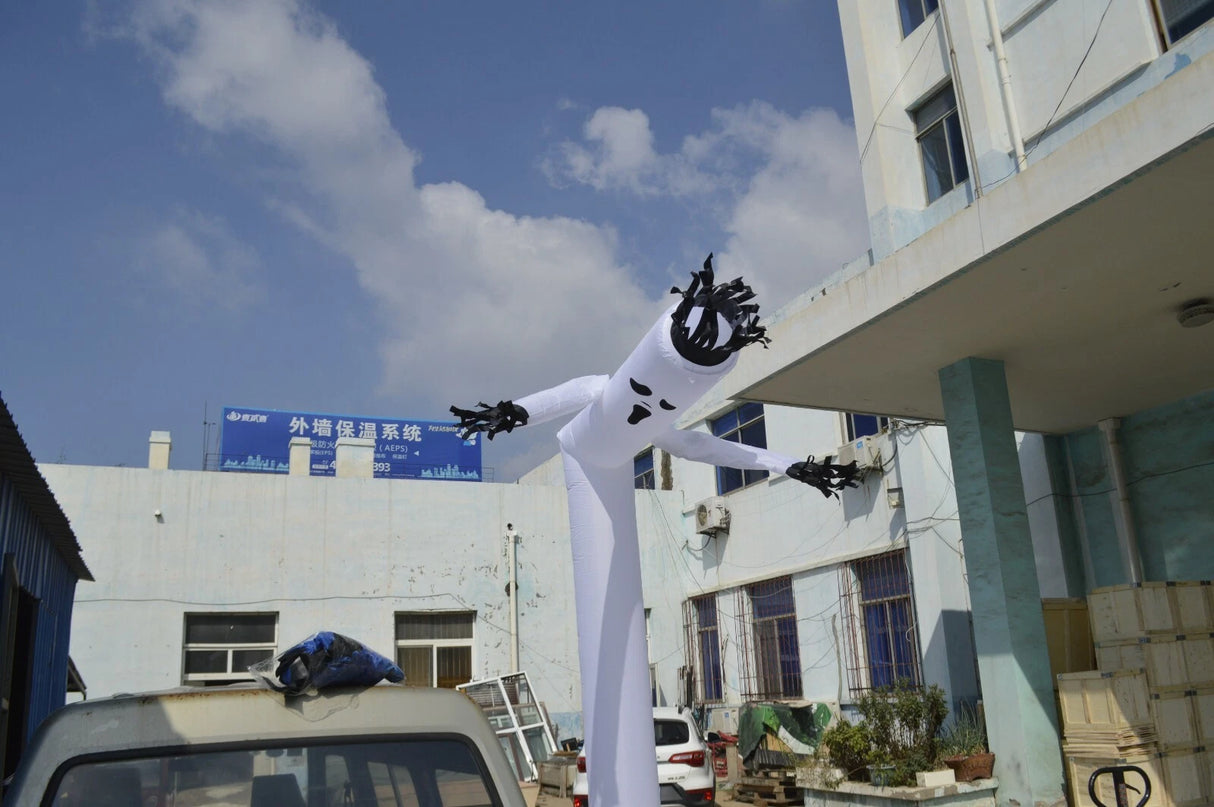 Tubo publicitario bailarín de viento marioneta de aire inflable de 20 pies hombre blanco EE.