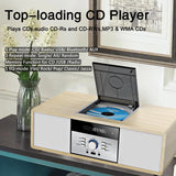 Nostálgico Sistema Estéreo Bluetooth para el Hogar, WISCENT Vintage Sistema Micro HiFi