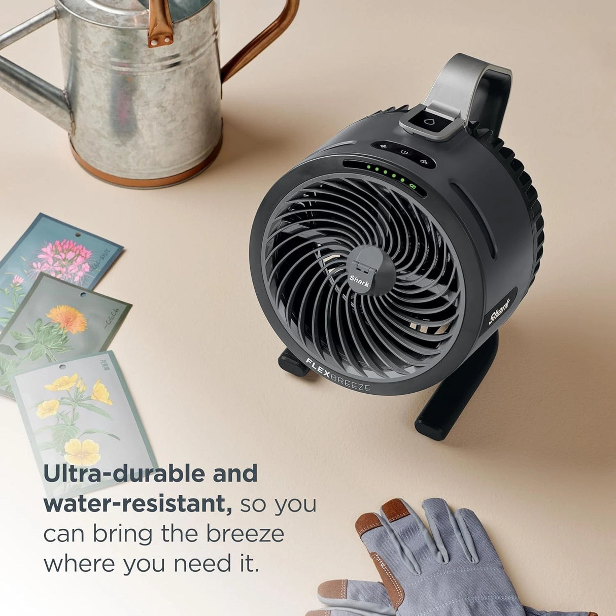 Ventilador portátil Shark FlexBreeze HydroGo con niebla para interiores y exteriores 110V