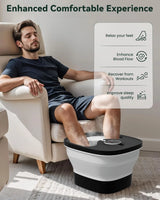 Masajeador de pies con calor, burbujas, rodillos Shiatsu, control remoto 120V