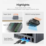 Beelink Mini PC EQR5 AMD Ryzen5 Pro 5650U RAM16GB DDR4 SSD500GB