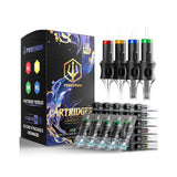 Vidattx POSEIDON 50PCS Agujas de Cartucho para Tatuaje – Tamaños Mixtos #12