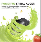 Exprimidor lento eléctrico con cable Amzchef ZM1902 plateado negro