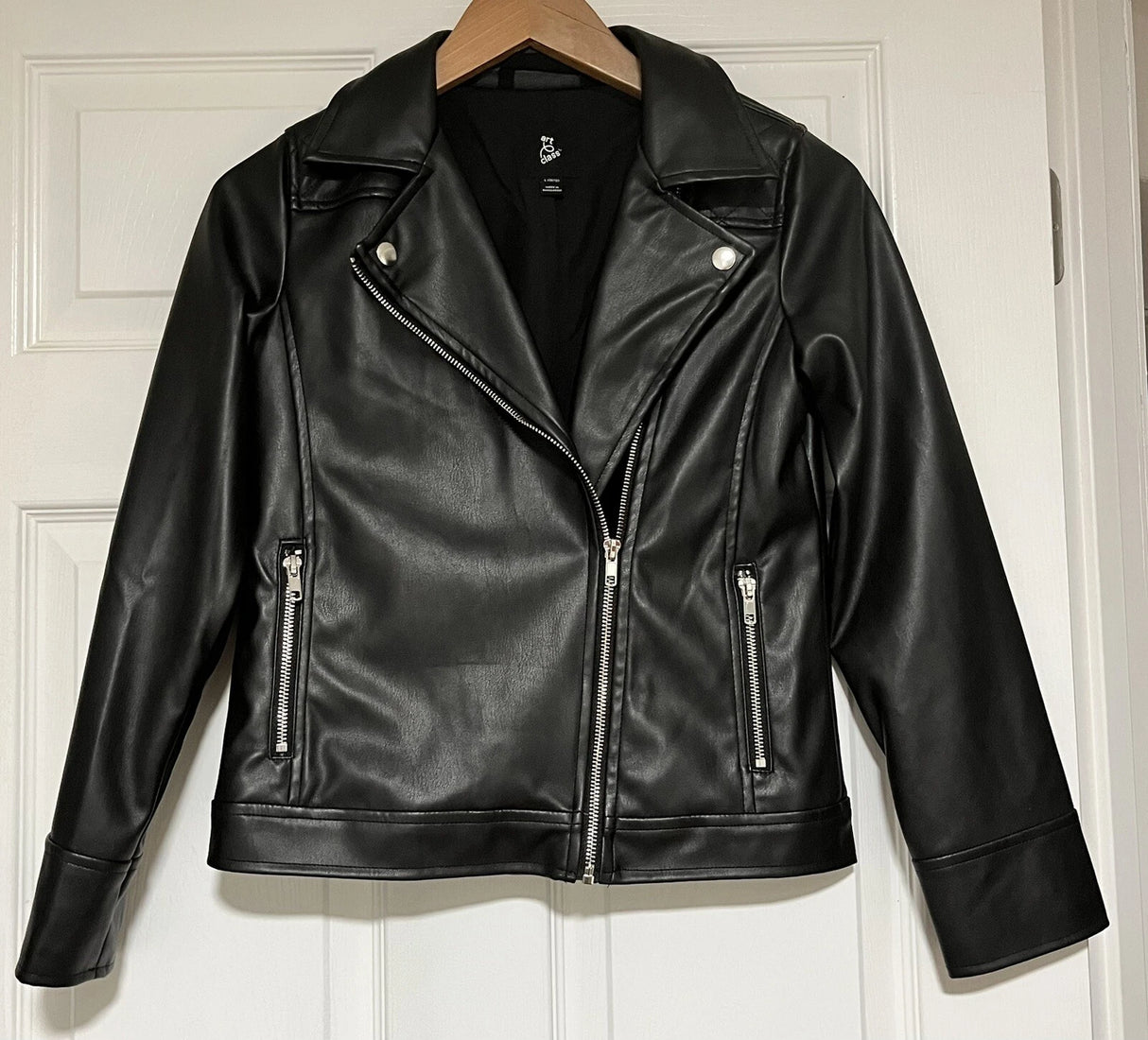 Chaqueta de piel sintética para niña Art Class Black Target