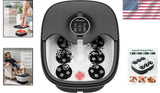 Masajeador de pies con calor, burbujas, rodillos Shiatsu, control remoto 120V