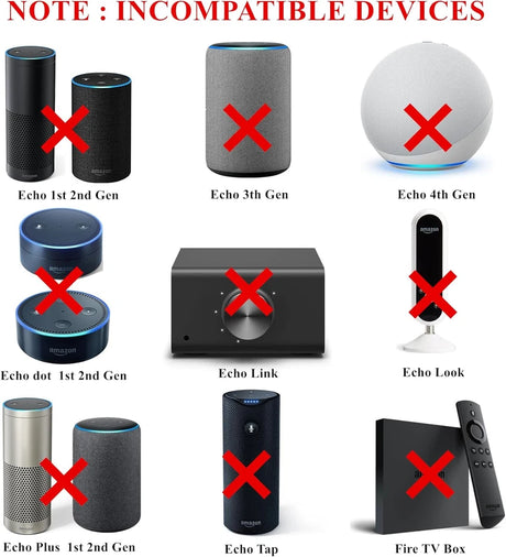 Adaptador de corriente 15W para Alexa Echo Dot (3Rd/4th/5th Gen), Eco Dot con reloj