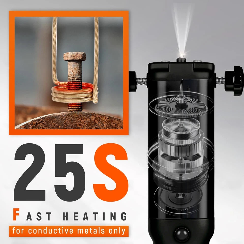 Kit Calentador de Inducción Magnético 1300W Herramienta de Extracción de Pernos 3 Bobinas Tuerca Buster Rápido