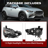 Faro Halógeno Delantero Derecho Compatible Con Mazda Cx-3 2016-2022 repuesto f