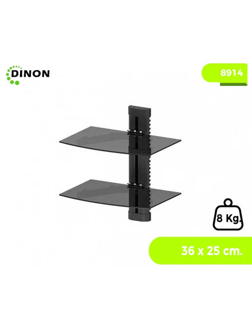 Soporte Para Dvd Doble Vidrio Dinon