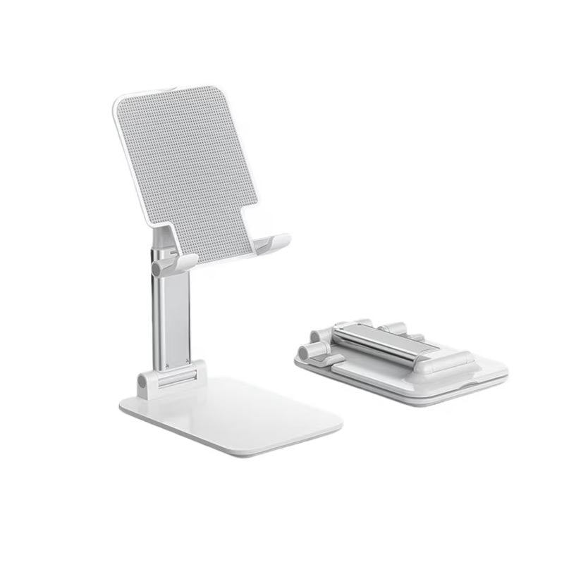 Soporte Base Porta Celular Tablet iPad Para Mesa blanco