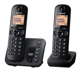 Teléfono Inalámbrico Panasonic KX-TGC202B Negro | 2 Auriculares DECT 6.0 (110V)