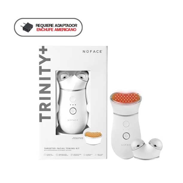Dispositivo facial NuFace TRINITY+ para terapia de luz roja LED