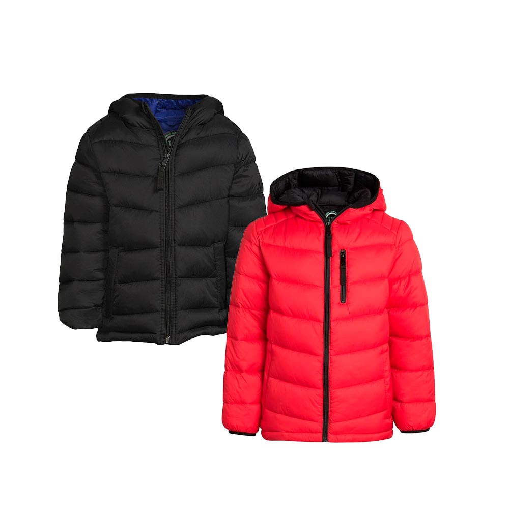Urban Republic Chaqueta Acolchada Plegable para Niños con Capucha