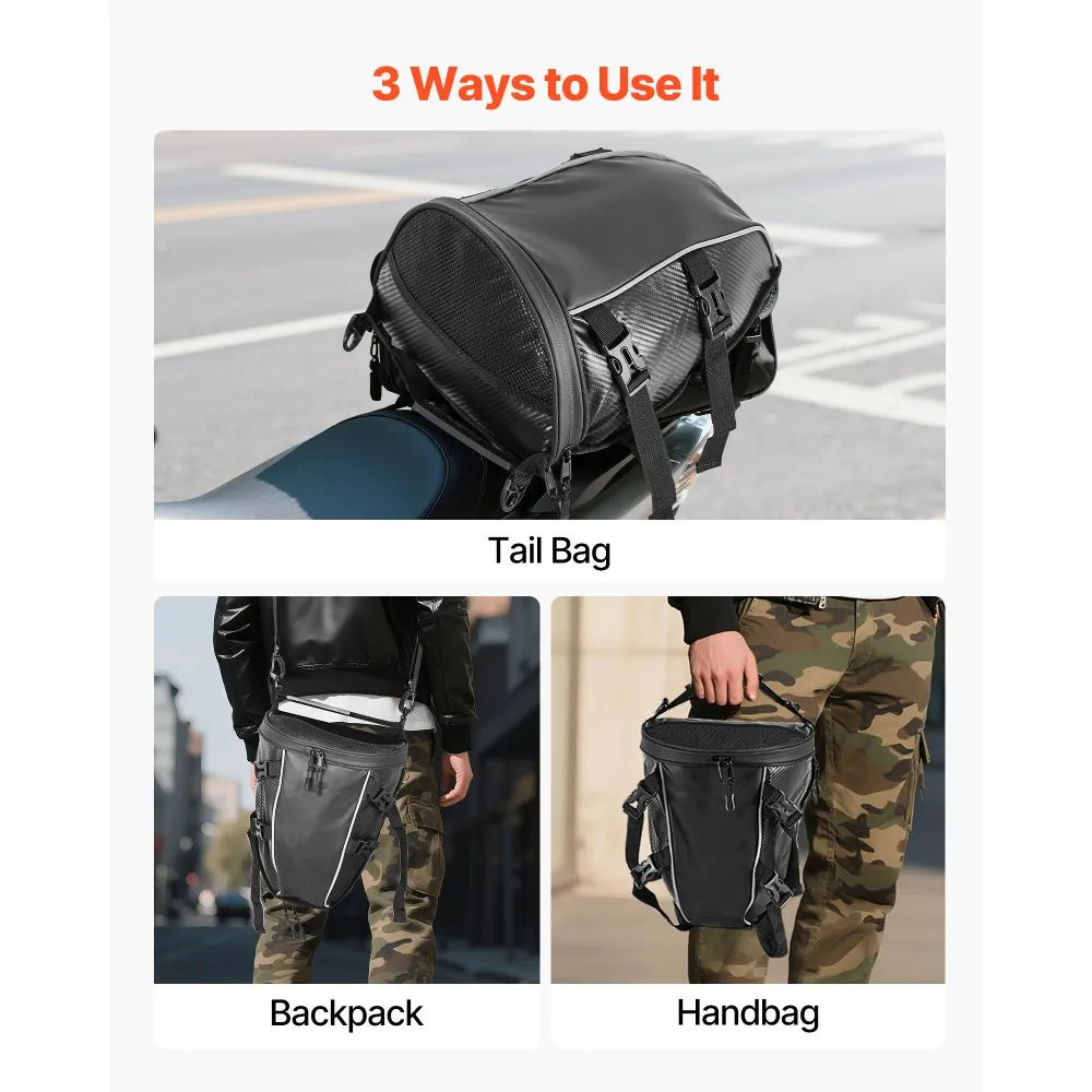 Bolso trasero para motocicleta VEVOR, 10 L