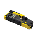 Klein Tools VDV226-110 Ponchadora, Pelacables y Cortacables con Matraca para Conectores Pass-Thru RJ45