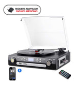 Digitnow Tocadiscos Bluetooth Vinilo a MP3 Negro
