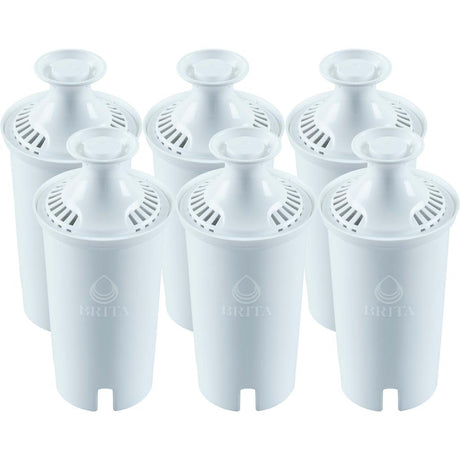 Filtro de Repuesto BRITA Plus Alta Densidad Pack 6 Unidades | Compatible con Jarras y Dispensadores BRITA