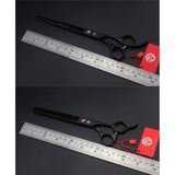 Set Profesional de Tijeras Purple Dragon 8" Negro | Peluquería Canina | Acero Japonés 440C | Nuevo