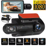 Dash Cam Modelo A68 Cámara Dual 1080P Amplio Ángulo de 150° Grabación Continua Sensor G