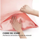 Set de 2 Fundas de Almohada Satén Tipo Seda 102 x 51 cm | Suavidad Premium para Cabello y Piel