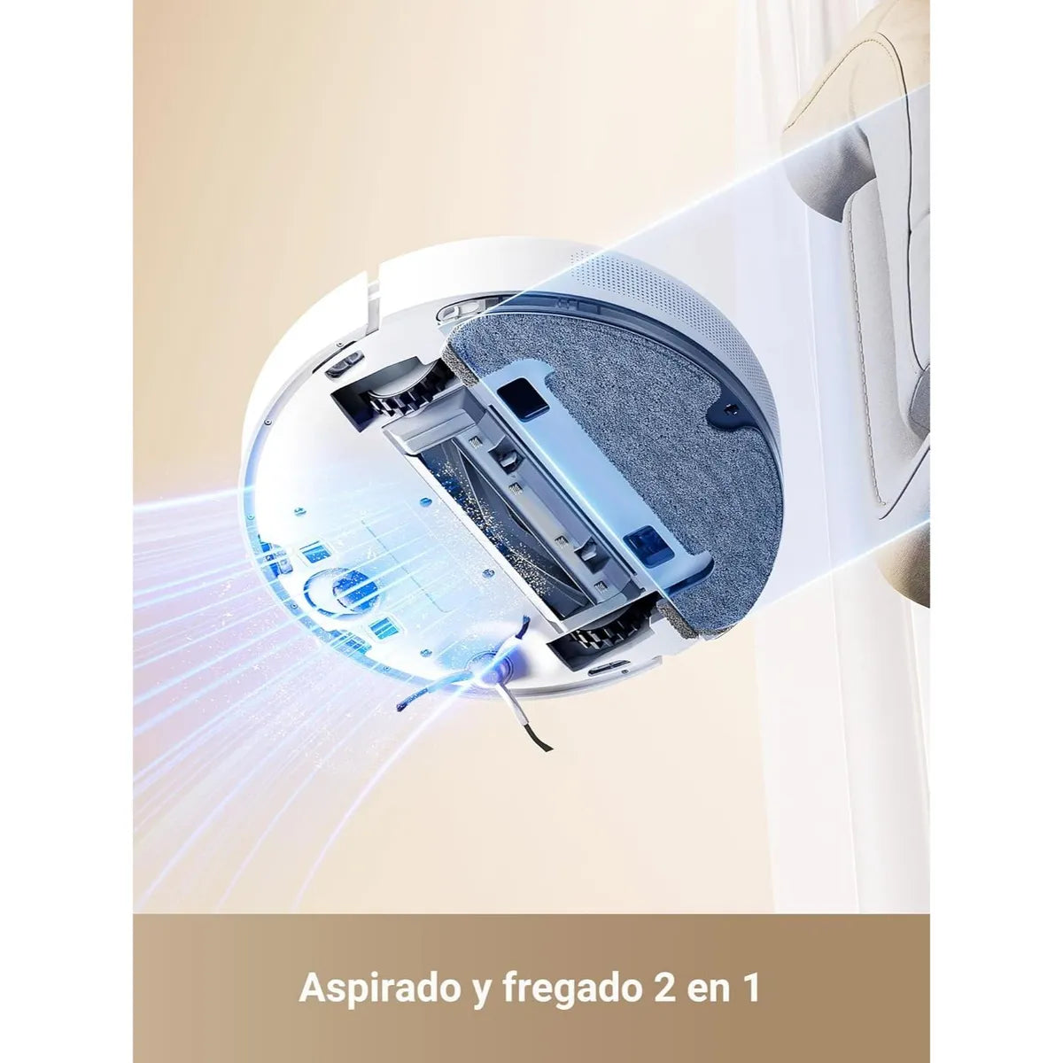 Dreame D10 Plus Gen 2 Robot Aspiradora 6000PA Cepillo de goma flotante 110V