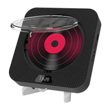 Pantalla LED Reproductor CD portátil Altavoces Bluetooth estéreo-Negro