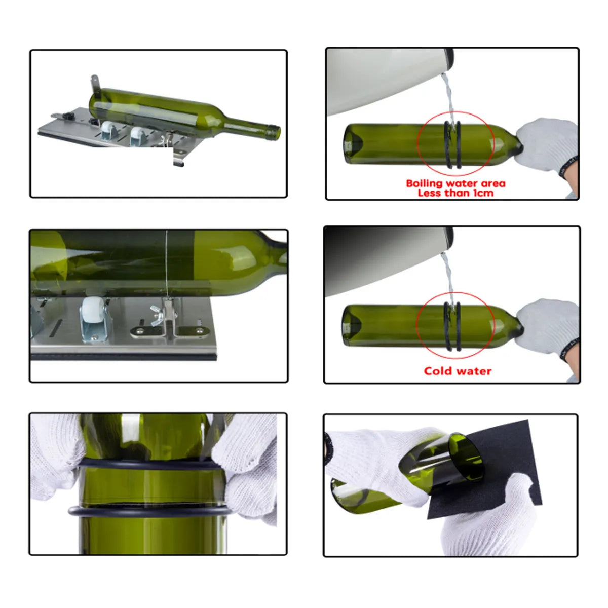 Set Cortador de Botellas de Vidrio