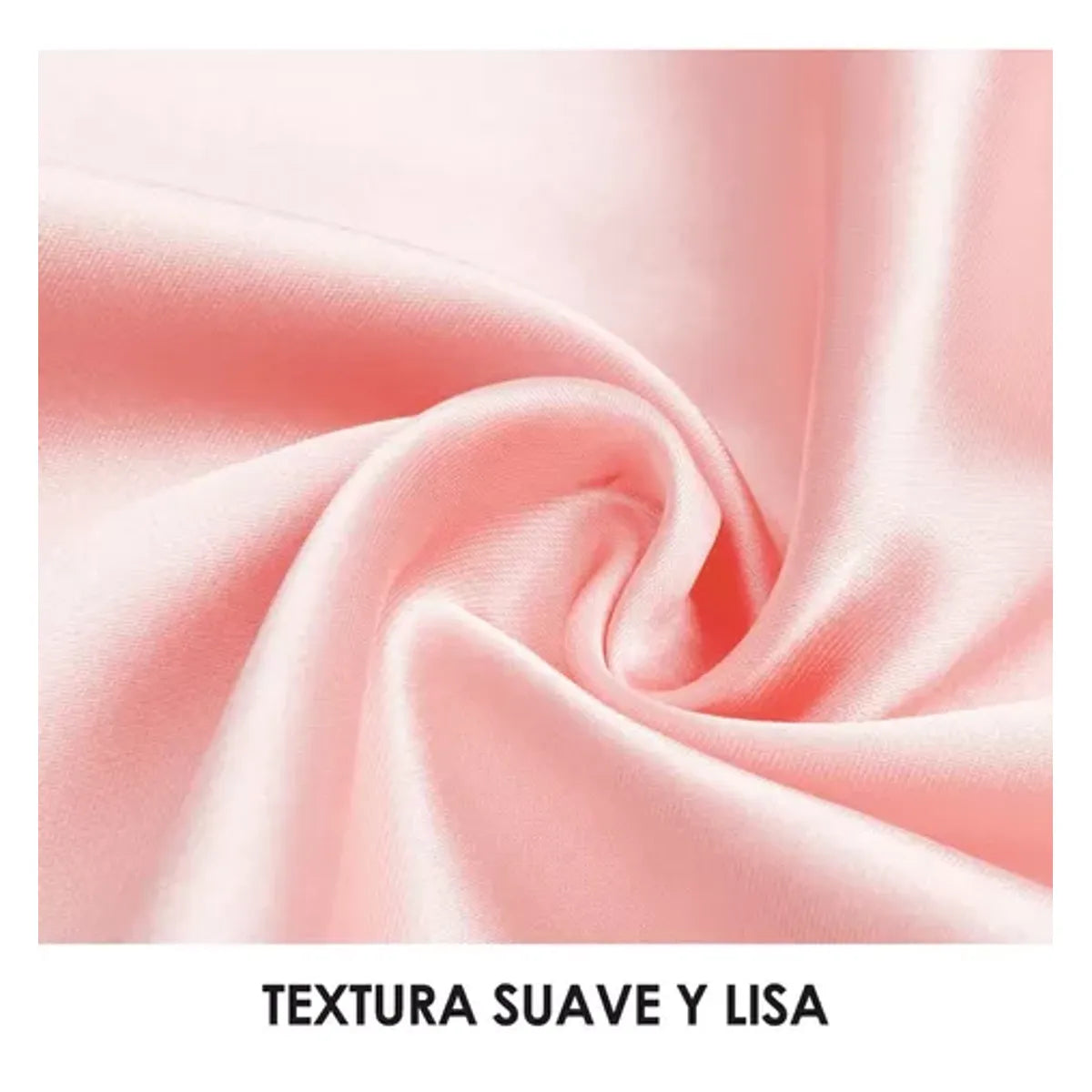 Set de 2 Fundas de Almohada Satén Tipo Seda 102 x 51 cm | Suavidad Premium para Cabello y Piel