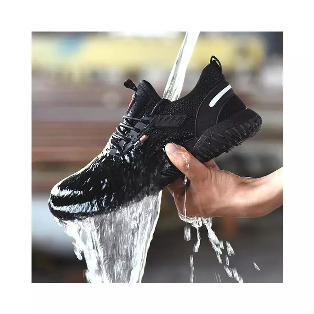 Zapatos Indestructibles de Seguridad para Hombre Negro | Puntera de Acero