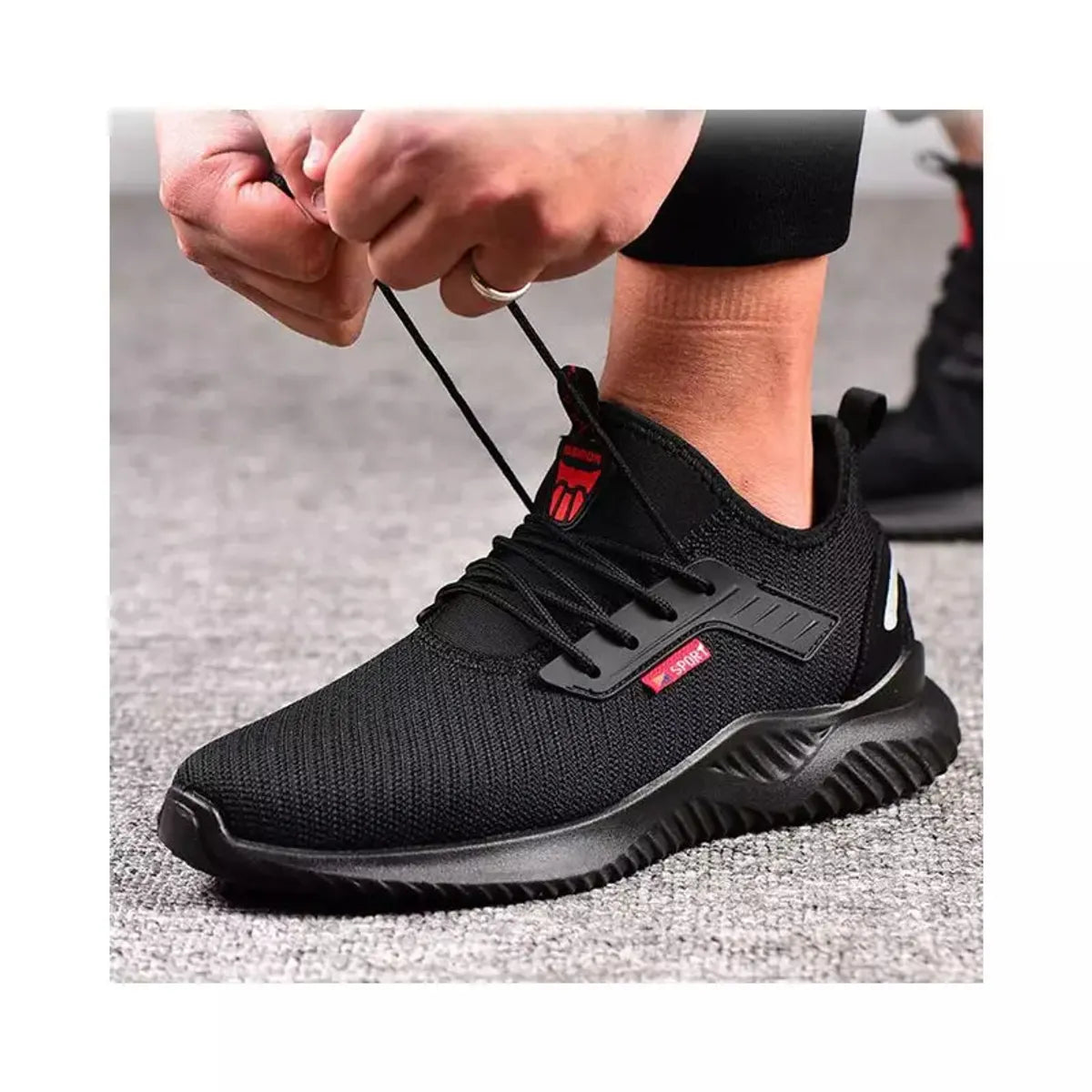 Zapatos Indestructibles de Seguridad para Hombre Negro | Puntera de Acero