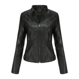 Chaqueta de Ecocuero Biker Slim Mujer | Estilo Motociclista Urbano Premium