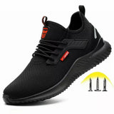Zapatos Indestructibles de Seguridad para Hombre Negro | Puntera de Acero