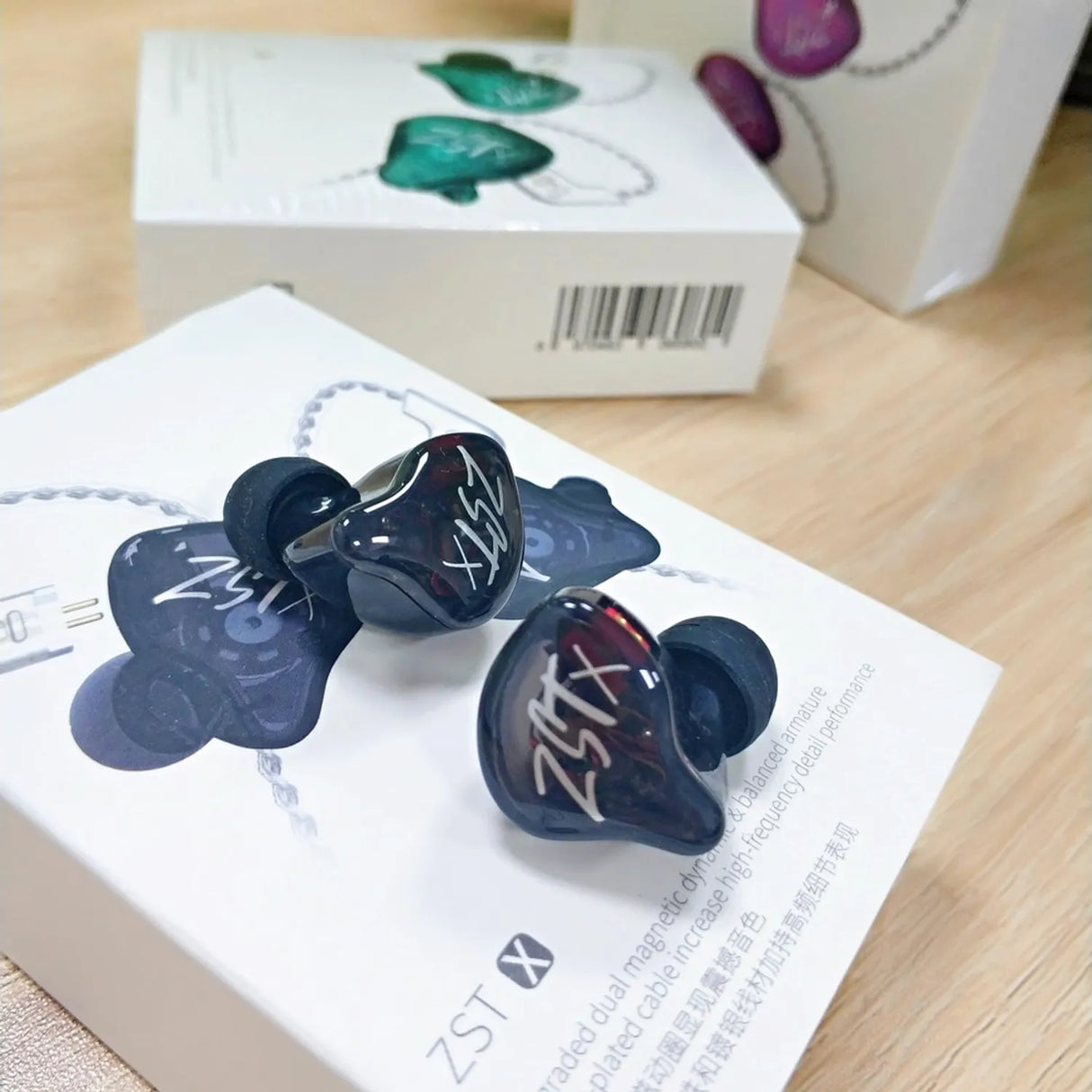 Audifonos KZ ZST X in ear con MIC Verde
