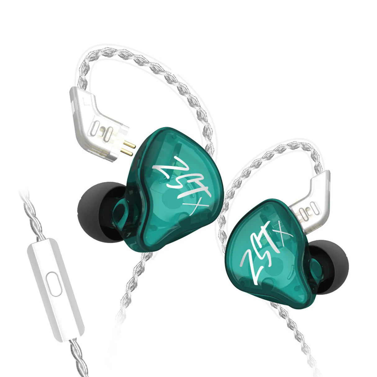 Audifonos KZ ZST X in ear con MIC Verde