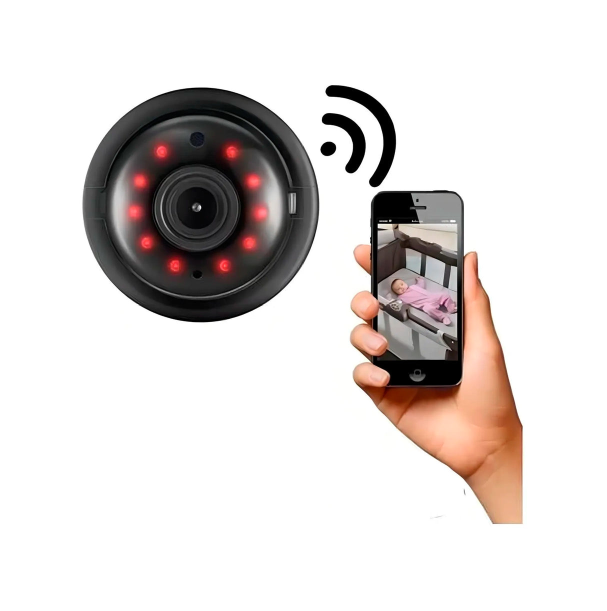 Pack de 2 Cámaras Espía V380 HD para Seguridad Interior