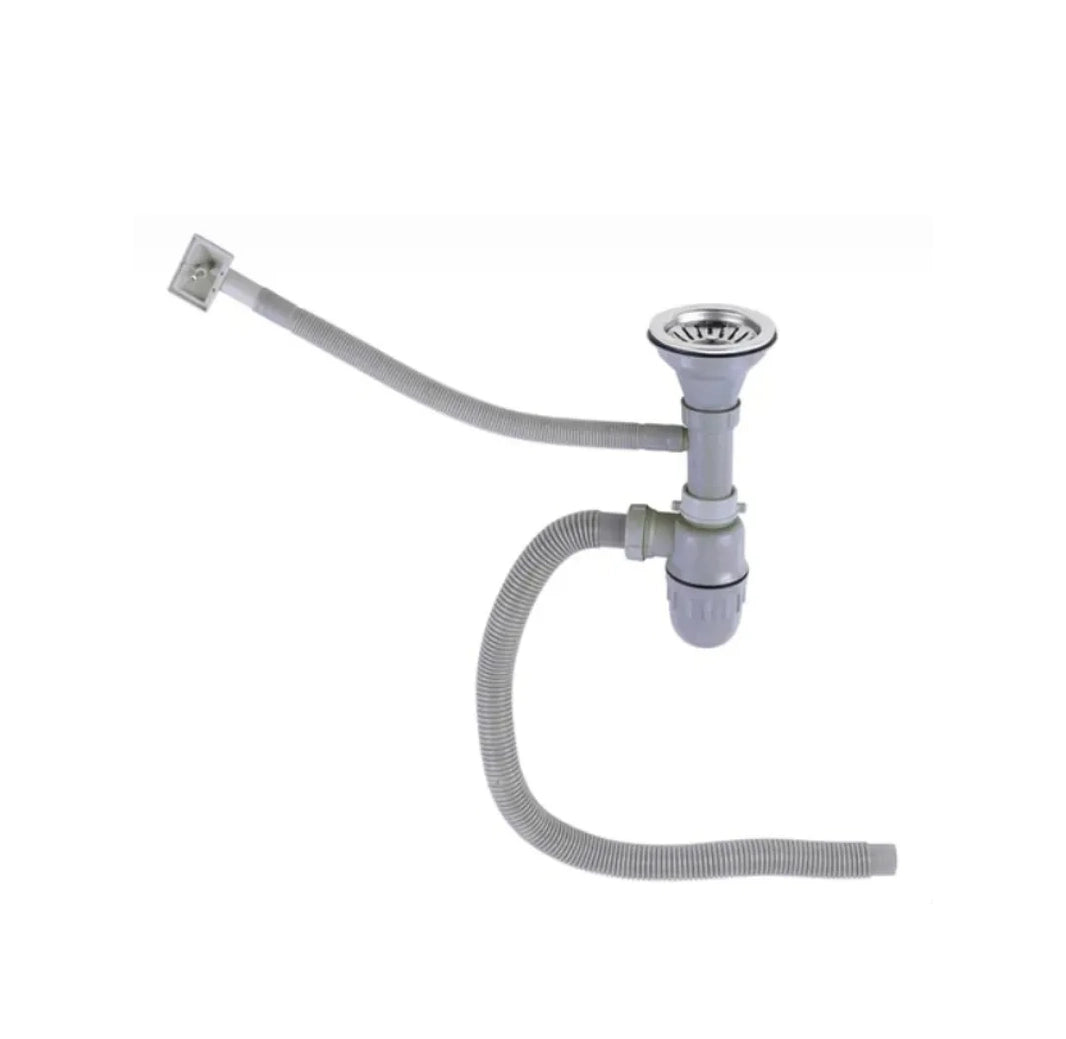 Set De Lavaplatos Desagüe Con Rebalse Y Sifón 3 1/2