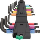 Juego de Llaves Hexagonales Métricas Wera 950/9 Hex-Plus Multicolour 1 BlackLaser | 9 Piezas